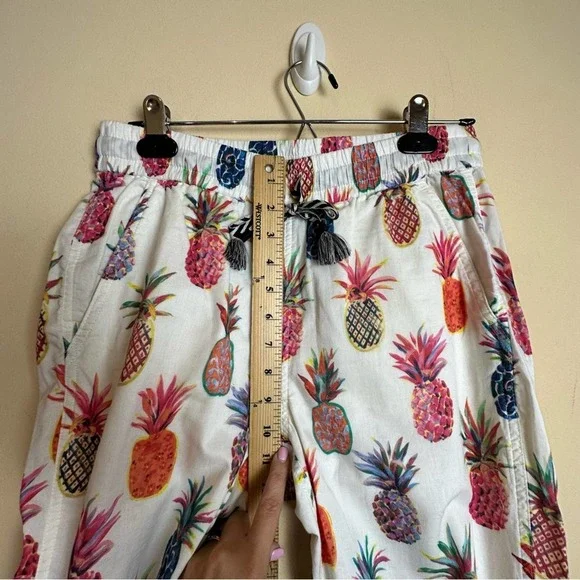 J. CREW x Ratti Rainbow Pineapple Print Seaside Beach Jogger Pants Women’s 2 - Picture 14 of 16